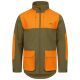 Blaser Herren Softshelljacke Tackle Dunkeloliv/ Blaze Orange XL