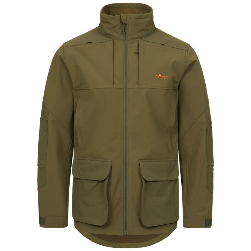 Blaser Herren Softshelljacke Tackle Dunkeloliv XL