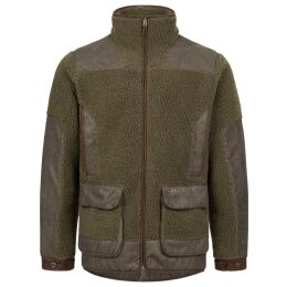 Blaser Herren Fleecejacke Sherpa Dunkeloliv XXL