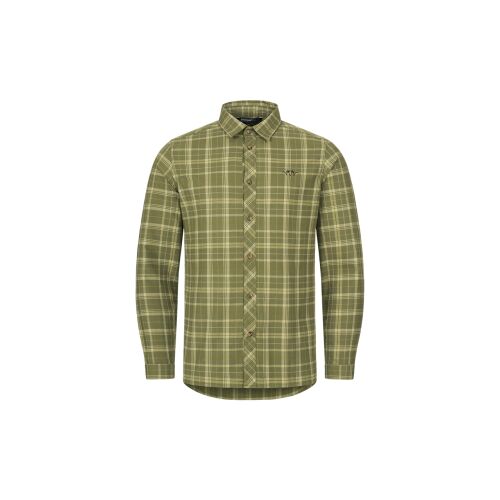 Blaser Herren Hemd TF 20 Oliv-Beige Kariert S