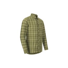 Blaser Herren Hemd TF 20 Oliv-Beige Kariert S