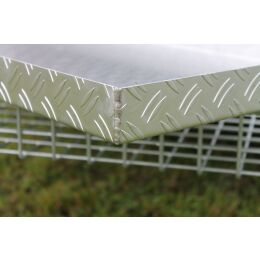 Heck-Pack Bodenschwei&szlig;wanne Aluminium 50mm - f&uuml;r Hecktransporter 1200x600mm