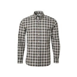 Chevalier Herrenhemd Belmont Grey Melange Checked