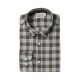 Chevalier Herrenhemd Belmont Grey Melange Checked M