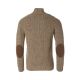 Chevalier Herrenpullover Groby Saddle Brown Neps