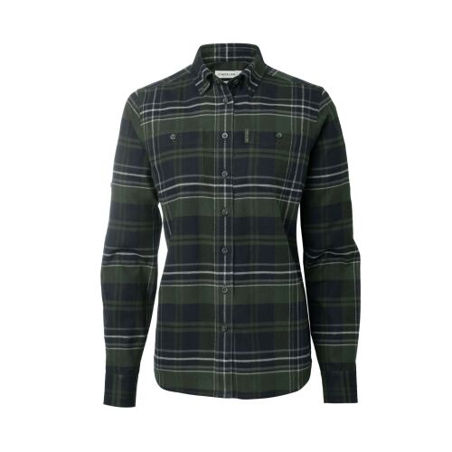 Chevalier Damen Flanellbluse Heron October Green Checked