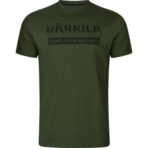 Härkila Herren Logo T-Shirt 2er Pack Duffle Green/Phantom