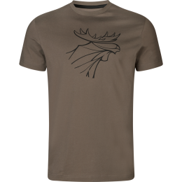 Härkila Herren T-Shirt Graphic 2er Pack Brown...