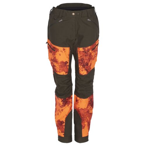 Pinewood Damen Hose Furudal Tracking Camou Strata Blaze/Mossgreen