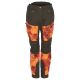 Pinewood Damen Hose Furudal Tracking Camou Strata Blaze/Mossgreen