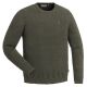 Pinewood Herren Strickpullover Värnamo Rundhals Green Melange