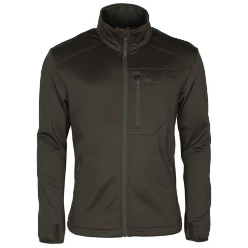 Pinewood Herren Fleecejacke Frazer Power Dark Mossgreen