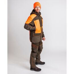 Pinewood Herren Jacke Thorn Resistant Mossgreen/Orange L