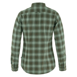 Fj&auml;llr&auml;ven Damen Hemd &Ouml;vik Flannel Deep Forest-Patina Green L
