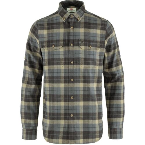 Fjällräven Herren Hemd Singi Heavy Flannel Super Grey-Stone Grey XL