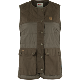 Fj&auml;llr&auml;ven Damen Weste Forest Wool Padded Dark Olive M