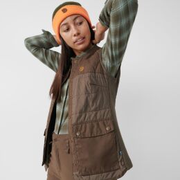 Fj&auml;llr&auml;ven Damen Weste Forest Wool Padded Dark Olive M