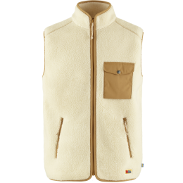 Fj&auml;llr&auml;ven Herren Weste Vardag Pile Fleece Chalk White-Buckwheat Brown XL