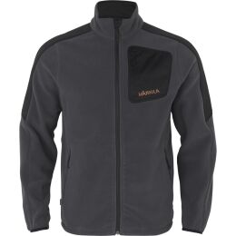 Hrkila Herren Fleecejacke Venjan Black/Grey L