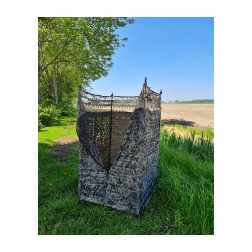 Tarnzelt Camouflage mit Rahmen inkl. Tarnnetz Wetland Camo