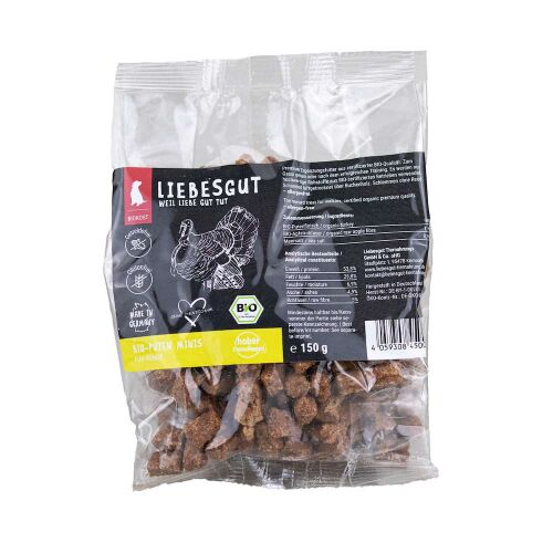 Liebesgut Hundeleckerli Bio Puten Minis 150g