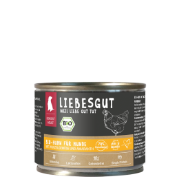 Liebesgut Hundenassfutter Bio Huhn mit Schwarzwurzel und Amaranth 800g