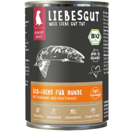 Liebesgut Hundenassfutter Bio Lachs mit Banane und...