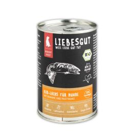 Liebesgut Hundenassfutter Bio Lachs mit Banane und Pastinaken 200g