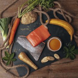 Liebesgut Hundenassfutter Bio Lachs mit Banane und Pastinaken 200g