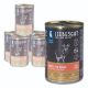 Liebesgut Hundenassfutter Sensitiv Hirsch mit Bio-Obst und Bio-Hirse 400g
