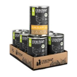 Liebesgut Hundenassfutter Junior Bio Huhn mit Apfel und...