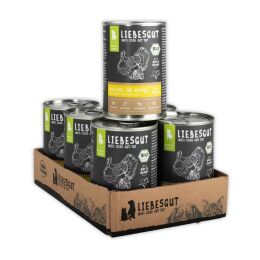 Liebesgut Hundenassfutter Junior Bio Pute mit Mangold und...
