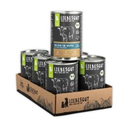Liebesgut Hundenassfutter Junior Bio Rind mit Hirse und K&uuml;rbis