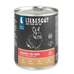 Liebesgut Hundenassfutter Kaninchen mit Gem&uuml;se und Obst 800g