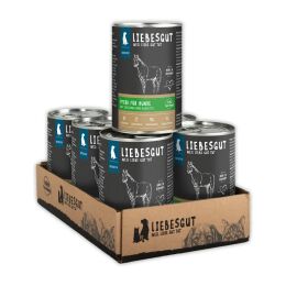 Liebesgut Hundenassfutter Pferd mit Bio-Zucchini und Bio-Karotte 6x400g