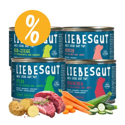Liebesgut Probierpaket Hund Sensitiv
