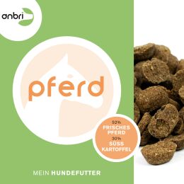 anbri gebackenes Hundetrockenfutter Frisches Pferd mit S&uuml;&szlig;kartoffeln