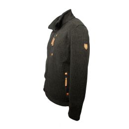 Hubertus Herren Strick-Fleecejacke Oliv M