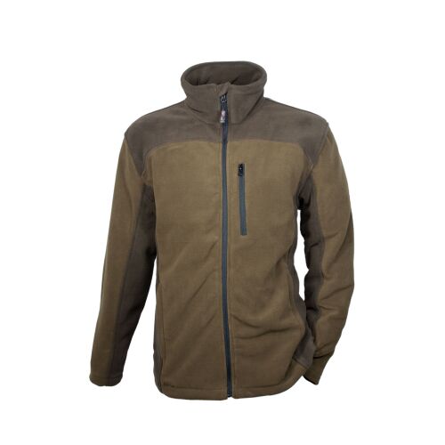 Hubertus Herren Fleecejacke Eifel Oliv/Braun S