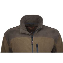 Hubertus Herren Fleecejacke Eifel Oliv/Braun L