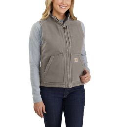 Carhartt Damen Weste Sherpa Lined Mock Taupe/Grau M