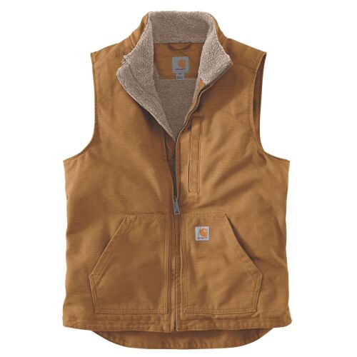 Carhartt Herren Weste Washed Duck Line Mock Braun XXL