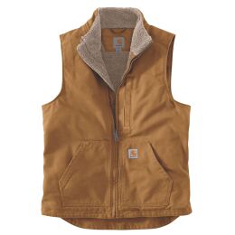 Carhartt Herren Weste Washed Duck Line Mock Braun XXL