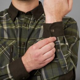 H&auml;rkila Herren Hemd Pajala Olive check S