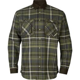Hrkila Herren Hemd Pajala Olive check L