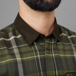 Hrkila Herren Hemd Pajala Olive check L