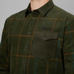 H&auml;rkila Herren Hemd Kaldfjord Willow green check XXL