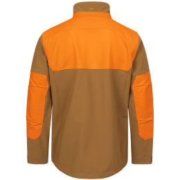 Blaser Herren Softshelljacke Tackle Rubber Brown/Blaze Orange S