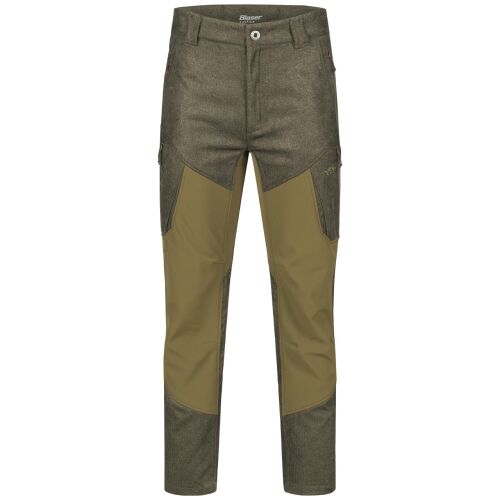Blaser Herren Hose Vintage Whizz Softshell Olive Melange / Schwarz  58