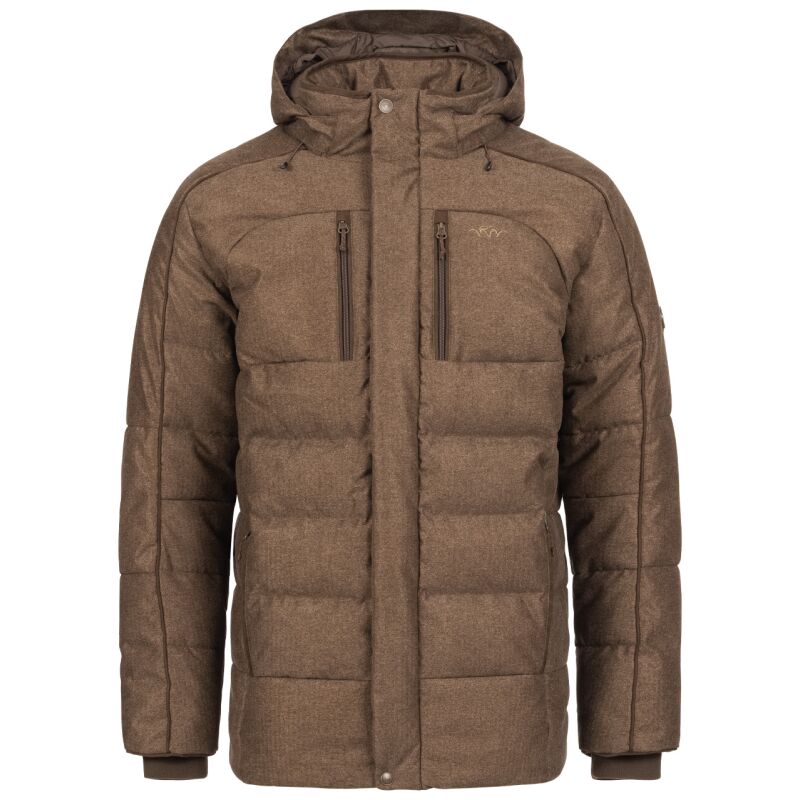 Blaser Herren Daunenjacke Vintage Radiation Dunkelbraun Melange  XL